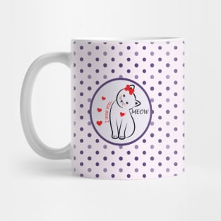 Cat says i love you - lover gifts idea Mug